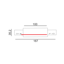 4 wire 3 circuit connector straight White TRK3WHCON2