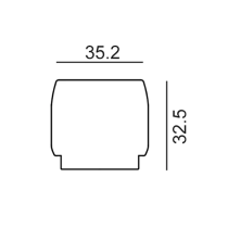 Track Connector End Cap White TRK3WHEND