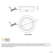 MAGRO LED 2W Low Profile Cabinet Light White 10mm Recess