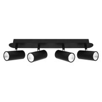 Cougar Lighting URBAN 4LT 20W LED RAIL BLACK - URB4RBLK