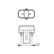 Philips TUV PL-S 5w Single Tube 2-pin G23 Compact UVC Germicidal lamp - TUV PL-S 5W/2P