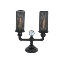 CLA LIGHTING VENETO SERIES TABLE LAMP 2*ES 60W BLK IRON VENETO-T2