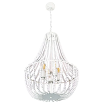 Willow 4Lt White 25W E27 pendant - MG2624WHT 