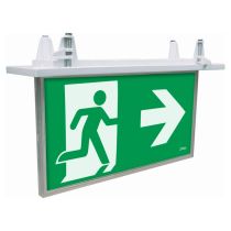 BLADE RECESSED 2W EXIT SIGN W/ 1W EMERGENCY DOWNLIGHT-WHITE - 19878/05