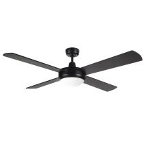 TEMPEST 52" CEILING FAN W/ LED LIGHT CCT LED B22 BRUSHED ALUMINUM - 20580/13