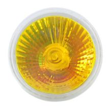 MR 16 COLOURED BULBS 50W - COLOUR - YELLOW    ( 1 only  in stock )