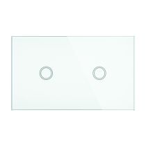 ELITE GLASS WALL SWITCH 2 GANG -20684/05