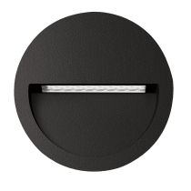 Zac-4 4W LED 240V Round Recessed Light Black / Warm White - 19727	