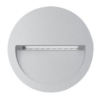 Zac-4 4W LED 240V Round Recessed Light Silver / Warm White - 19731	