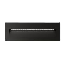 Zac-8 8W LED 240V Rectangular Recessed Brick Light Black / Warm White - 19760	