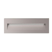 Zac-8 8W LED 240V Rectangular Recessed Brick Light Silver / Warm White - 19764