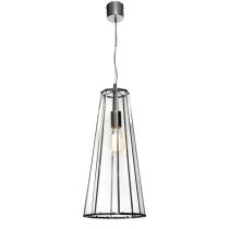 Zara 1 Light Pendant Light Chrome - ZARA1PCH