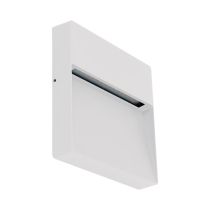 Zeke 9W 240V Square LED Wall Light White / Warm White - 19508	