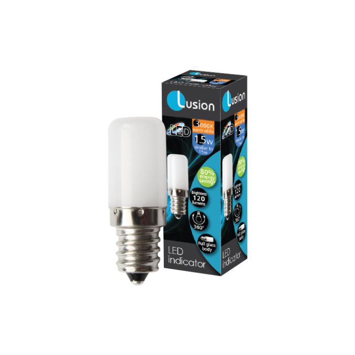 LED INDICATOR LAMP E12 1.5W 3000K LUS20300
