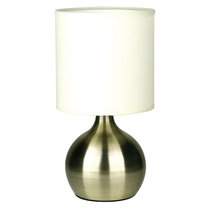 LOTTI TOUCH LAMP ANTIQUE BRASS
