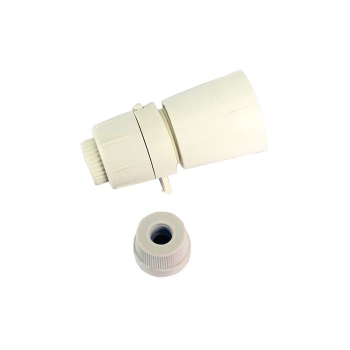 LAMPHOLDER - WHITE BC/B22 10mm PUSHBAR