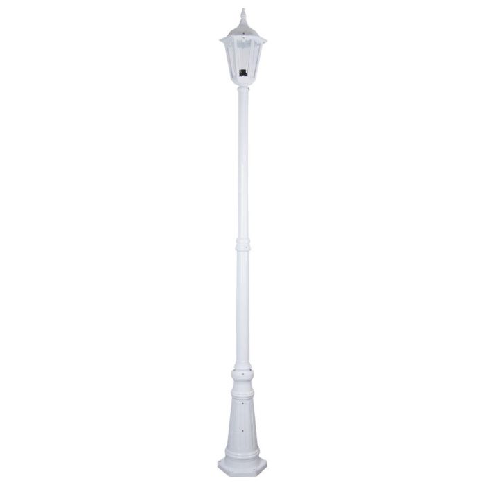 Chester Single Head Tall Post Light White - 15019	