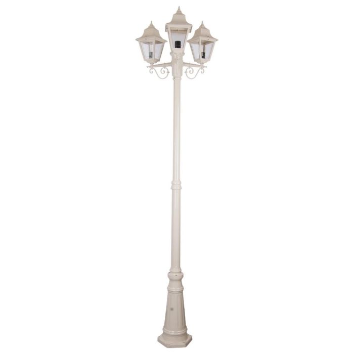 Paris Triple Head Tall Post Light Beige - 15170	