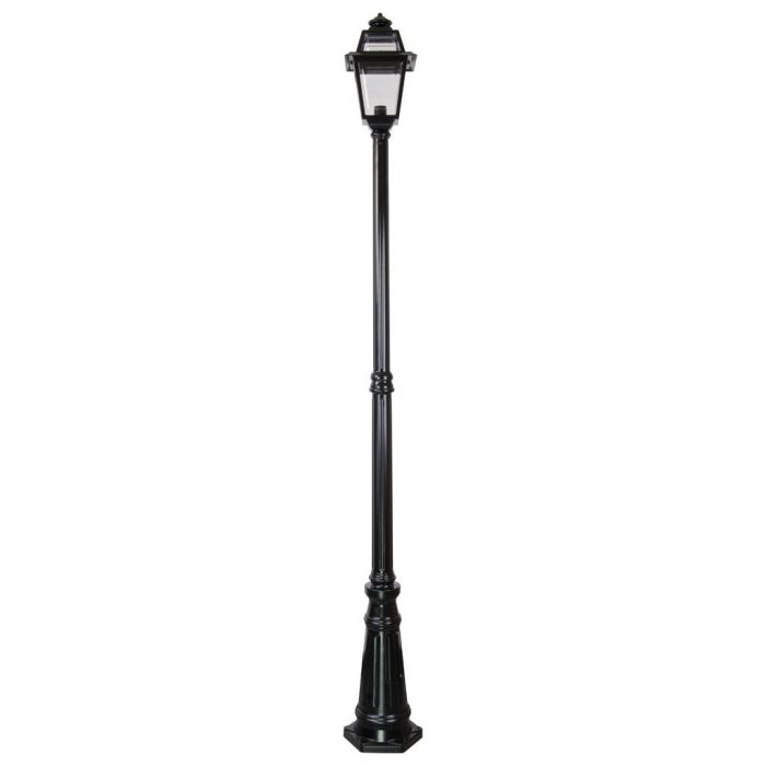 Avignon Single Head Tall Post Light Black - 15237