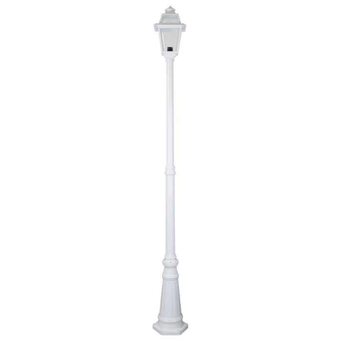 Avignon Single Head Tall Post Light White - 15241	