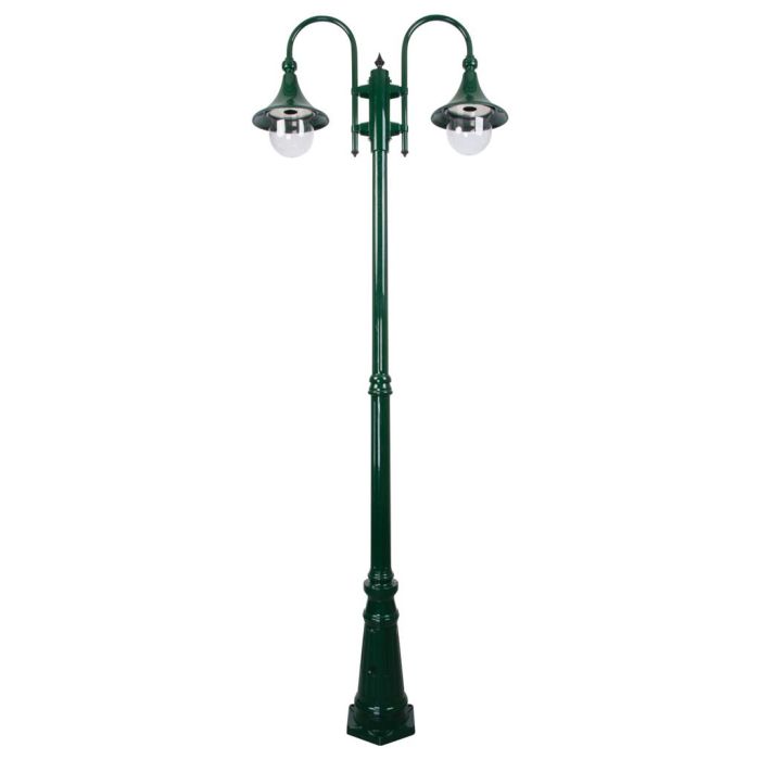 Monaco Twin Head Tall Post Light Green - 15851	