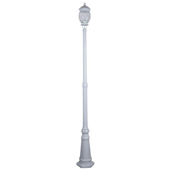 Vienna Single Head Tall Post Light White - 15931