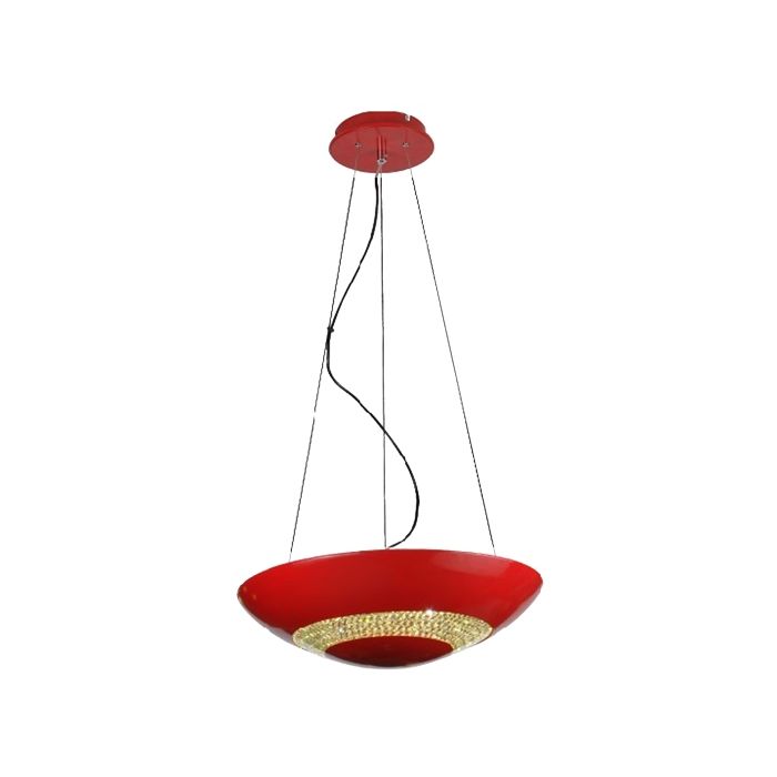 RED GLOSS LED PENDANTS PRISM-R