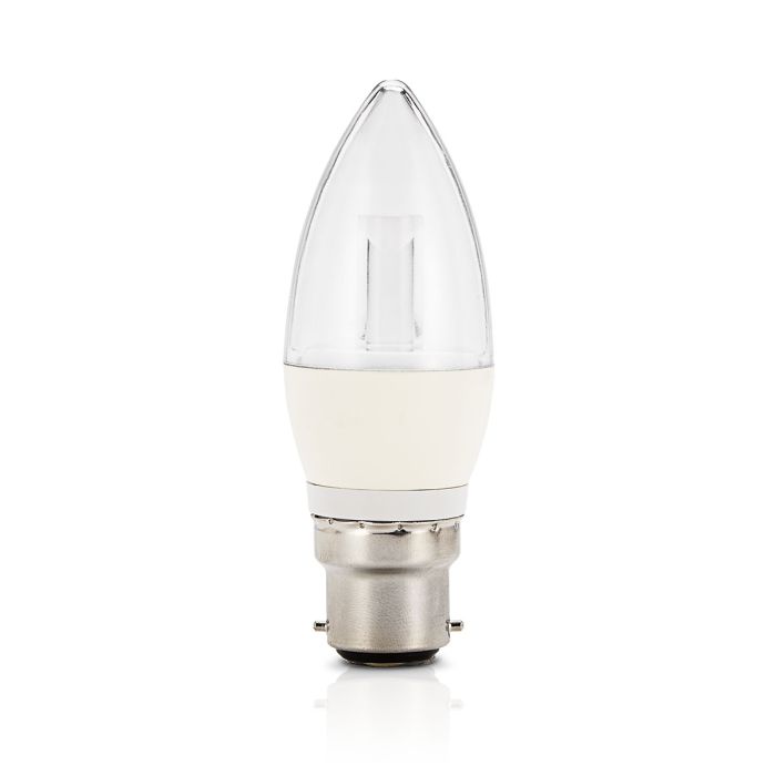 GLOBE CANDLE LED 4W 250LM 3000K CLEAR B22 NON-DIMMABLE (18546) BRILLIANT LIGHTING