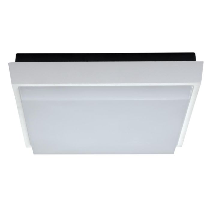 Tab 20 Watt Splashproof Dimmable Square LED Ceiling Light White / White - 19555	