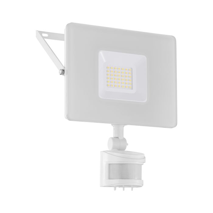 Faedo 3 30W LED Floodlight with Sensor White / Cool White - 203789N