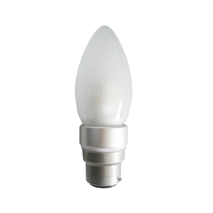 CLA LIGHTING 4W Candle LED GLOBE FROSTED BC NW 5000K CAN14