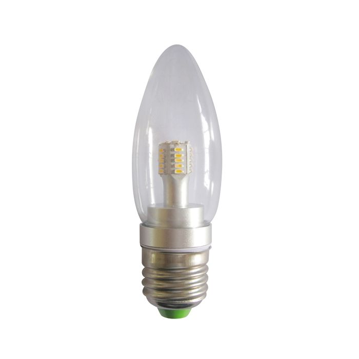 CLA LIGHTING 4W Candle LED GLOBE CLEAR ES NW 5000K CAN5