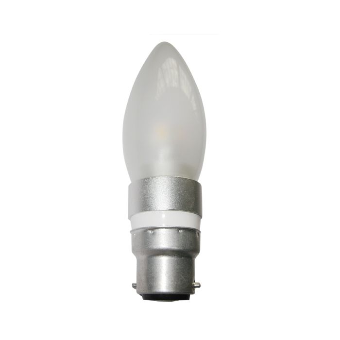 CLA LIGHTING 4W Candle Dimmable LED GLOBE FROSTED BC NW 5000K CAN14D