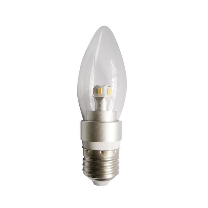 CLA LIGHTING 4W Candle Dimmable LED GLOBE CLEAR ES WW 3000K CAN1D