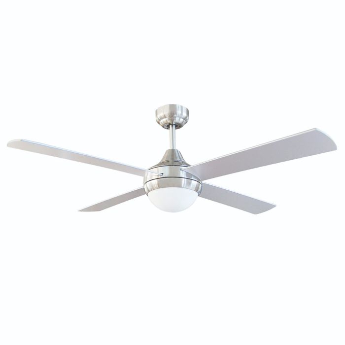 TEMPO PLUS 48" CEILING FAN WITH LIGHT BRUSHED CHROME-22273/13
