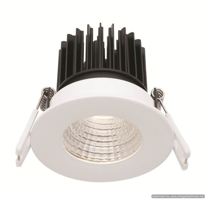 Mercator Lighting Gizmo 12W LED Fixed Downlight 5000K. IC rated. Dimmable. White MD635W/5