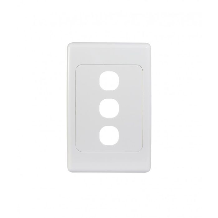 Cougar Switch Plate Vertical 3 Gang (COSWPV3G) GSM