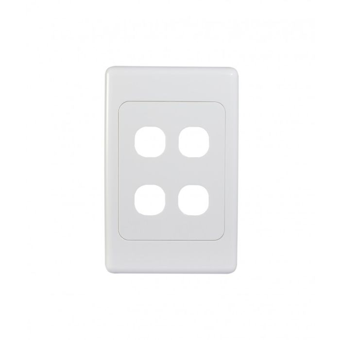 Cougar Switch Plate Vertical 4 Gang (COSWPV4G) GSM