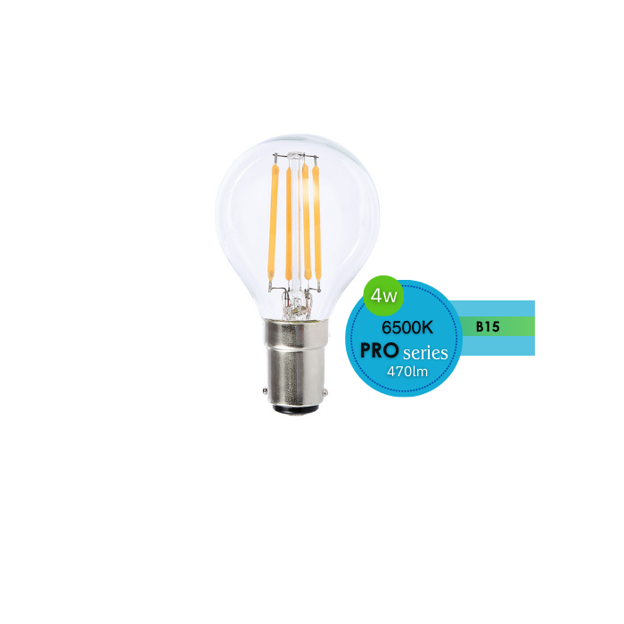 FANCY ROUND CLEAR 4W B15 DIMMABLE 6500K LUS20237