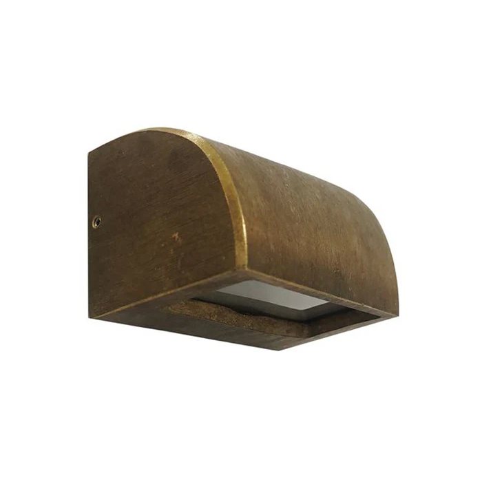  Exterior 12V Bronze Curved Surface Mounted Step / Wall Lights Large STE12