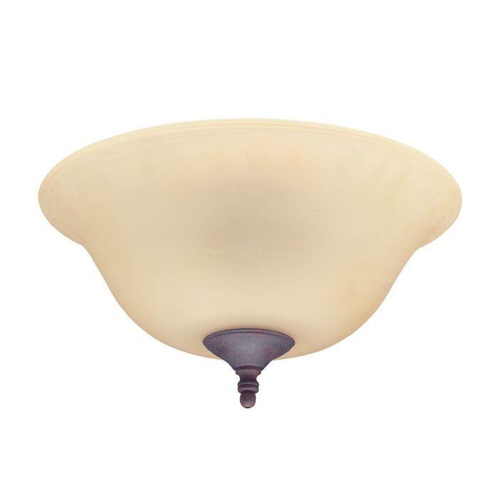 Bowl Ceiling Fan Light Kit Amber - 24125