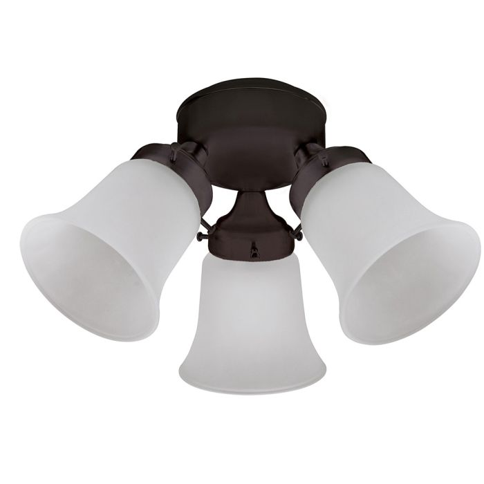 3 Light Ceiling Fan Light Kit Bronze - 24319
