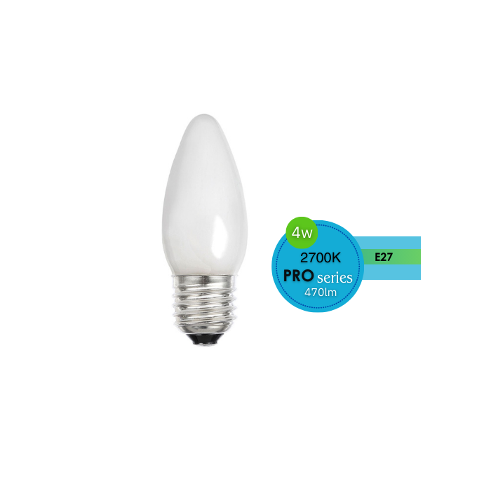 CANDLE PEARL 4W E14 DIMMABLE 2700K LUS20256