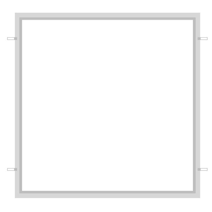 Wide Flange Plaster Frame 6x6 Configuration- 302015 
