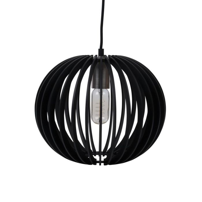 Puffin 300mm Timber Pendant Black - 31015