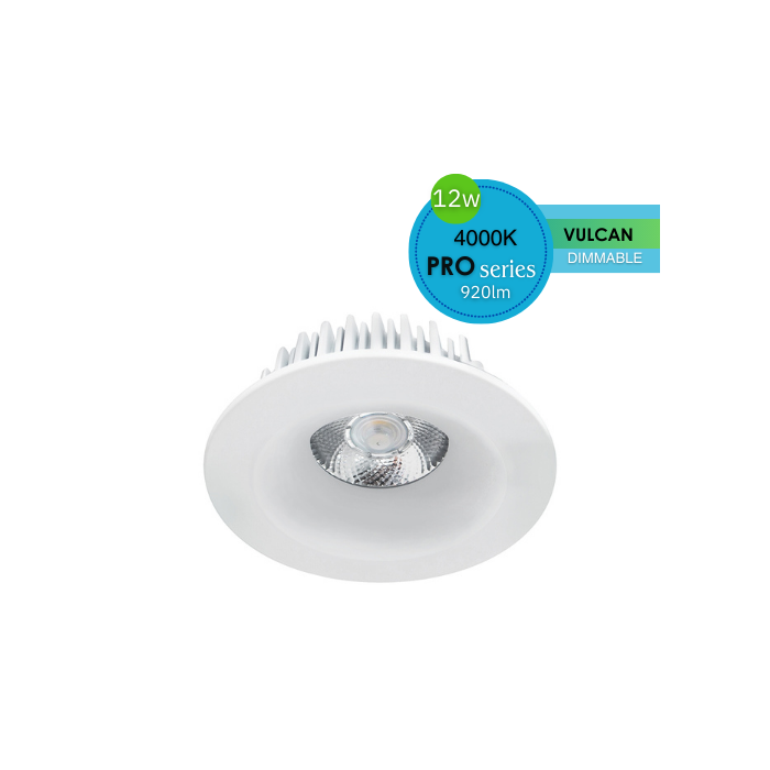 LUSION VULCAN 12W KIT 90MM LED DOWNLIGHT KIT DIMMABLE LUS50104