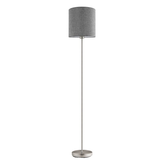 Pasteri Floor Lamp Satin Nickel / Grey - 96377