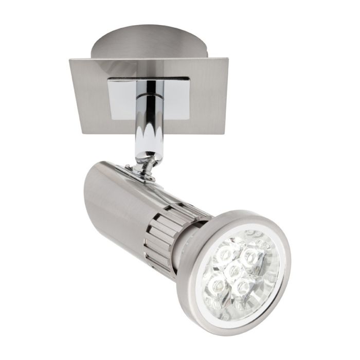 Pronto 1 Light LED Spotlight  A15031L/BC Brushed chrome Mercator Lighting