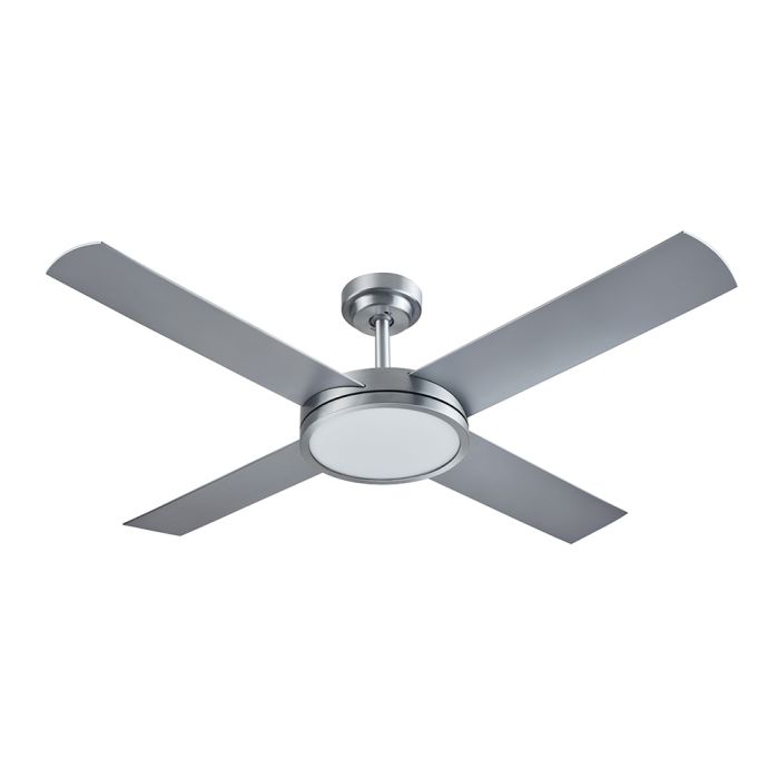 Revolution 3 52" 24W LED Dimmable AC Ceiling Fan Silver / Cool White - A3185
