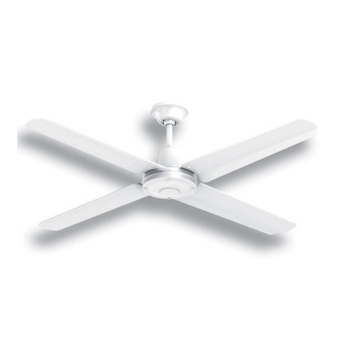 Typhoon M3 52" AC Ceiling Fan White with Moulded Blades - A3414